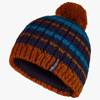 Trollkids Kids Hafjell Bobble Cap Bommelmütze, night sky/deep lagoon/cinnamon