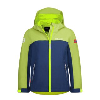 Trollkids Kids Telemark Jacket kiwi/mystic blue