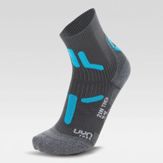 UYN  Woman Trekking 2In Socks Anthracite/Turquoise G439