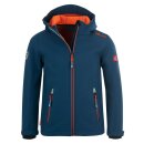 Trollkids Kids Trollfjord Softshelljacke, mystic blue/orange