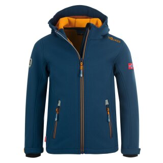 Trollkids Kids Trollfjord Jacket mystic blue/golden yellow 146