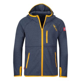 Trollkids Kids Sandefjord Jacket mystic blue/golden yellow 146