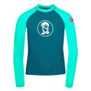 Trollkids Kids Kvalvika Shirt dark mint/petrol 143
