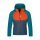 Trollkids Kids Sirdal Jacket Fleece-Hybridjacke, lake blue/bright orange