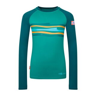 Trollkids Kids Haukland Shirt sea green/lagoon green