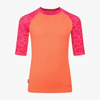 Trollkids Girls Haukland BadeT-Shirt, watermelon/fireberry