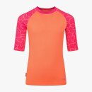 Trollkids Girls Haukland BadeT-Shirt, watermelon/fireberry