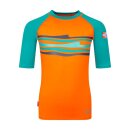 Trollkids Kids Haukland BadeT-Shirt, bright orange/lake...