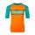 Trollkids Kids Haukland BadeT-Shirt, bright orange/lake blue 712