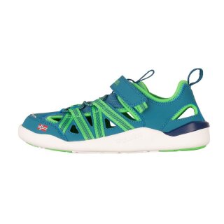 Trollkids Kids Saltfjord Barefoot Sandal dark marine/fresh green/mystic blue 104