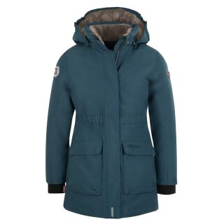 Trollkids Girls Alesund Coat Daunenmantel, mystic blue