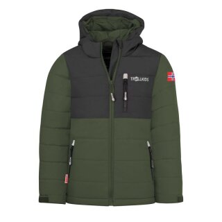 Trollkids Kids Hemsedal Snow Jacket XT Ski- Winterjacke, ivy/black