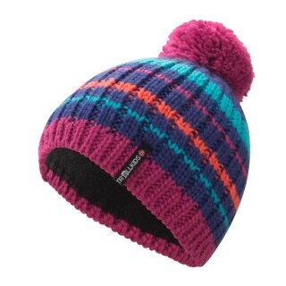 Trollkids Kids Hafjell Bobble Cap Bommelmütze, bright berry/dark purple