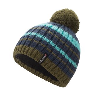 Trollkids Kids Hafjell Bobble Cap Bommelmütze, pine green/mystic blue