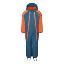 Trollkids Kids Nordkapp Overall deep orange/madeira blue