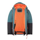 Trollkids Kids Hemsedal Snow Jacket XT Ski-Winterjacke, stormy blue/black/flame orange