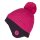 Trollkids Kids Flekkefjord Reflective Cap Bommelmütze, dark pink