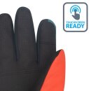 Trollkids Kids Rauland Glove Fingerhandschuhe, stormy blue/flame orange/black