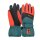 Trollkids Kids Rauland Glove Fingerhandschuhe, stormy blue/flame orange/black