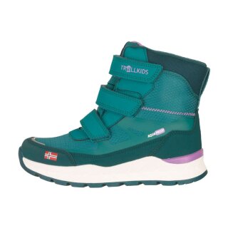 Trollkids Kids Rauland Winter Boots Winterstiefel, dusky teal/midnight petrol/light violet
