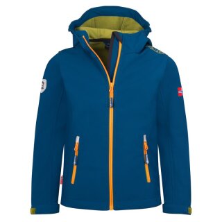 Trollkids Kids Trollfjord Jacket madeira blue/pear green 102