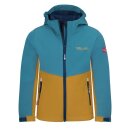Trollkids Kids Kristiansand Jacket stormy blue/mustard  126