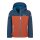 Trollkids Kids Telemark Jacket red clay/mystic blue 423