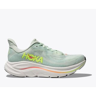 Hoka Clifton 10 Damen Laufschuhe, SEA GLASS / NEON FLAME