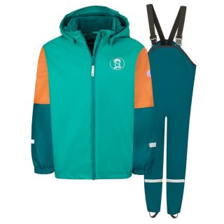 Trollkids Kids Odda Winter Set dark cyan/midnight petrol