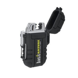 BasicNature Feuerzeug Arc USB waterproof schwarz