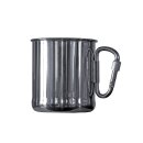 BasicNature Edelstahlbecher Space Safer Thermo  0,33 L...