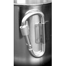 BasicNature Edelstahlbecher Space Safer Thermo  0,33 L Karabiner