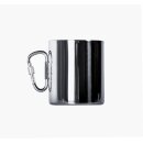 BasicNature Edelstahlbecher Space Safer Thermo  0,33 L Karabiner