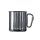 BasicNature Edelstahlbecher Space Safer Thermo  0,33 L Karabiner